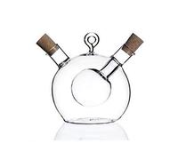 arlote Dispenser per Olio D'Oliva e 2 nel 1 Bottiglia da Cucina nel Vetro Bottiglia per Olio e con Tappo nel Sughero