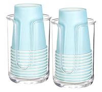 arlote Portabicchieri da Bagno nel Acrilico per Bicchieri di Carta USA e Getta, Portabicchieri per Colluttori per Il Bancone della Camera degli Ospiti del Bagno