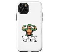 Arm Day I'm Ready Dinosaur Workout - Motivazione in palestra Custodia per iPhone 11 Pro