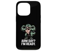 Arm Day I'm Ready Dinosaur Workout - Motivazione in palestra Custodia per iPhone 13 Pro