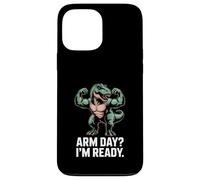 Arm Day I'm Ready Dinosaur Workout - Motivazione in palestra Custodia per iPhone 13 Pro Max