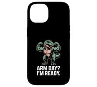 Arm Day I'm Ready Dinosaur Workout - Motivazione in palestra Custodia per iPhone 14