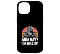 Arm Day I'm Ready Dinosaur Workout - Motivazione in palestra Custodia per iPhone 14