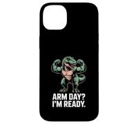 Arm Day I'm Ready Dinosaur Workout - Motivazione in palestra Custodia per iPhone 14 Plus