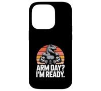 Arm Day I'm Ready Dinosaur Workout - Motivazione in palestra Custodia per iPhone 14 Pro