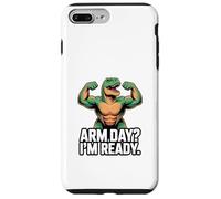 Arm Day I'm Ready Dinosaur Workout - Motivazione in palestra Custodia per iPhone 7 Plus/8 Plus