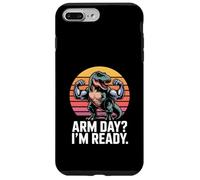 Arm Day I'm Ready Dinosaur Workout - Motivazione in palestra Custodia per iPhone 7 Plus/8 Plus