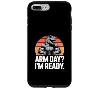 Arm Day I'm Ready Dinosaur Workout - Motivazione in palestra Custodia per iPhone 7 Plus/8 Plus