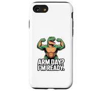 Arm Day I'm Ready Dinosaur Workout - Motivazione in palestra Custodia per iPhone SE (2020) / 7/8