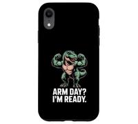 Arm Day I'm Ready Dinosaur Workout - Motivazione in palestra Custodia per iPhone XR