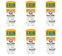 Arm & Hammer Essentials Natural Deodorant, Unscented - 2.5 Oz, 6 Pack by Arm & Hammer