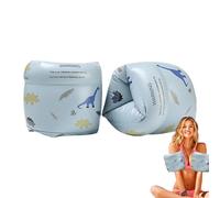 Arm - Learn To Swim Soft Pool Rings, Comfort Fabric Covered Inflatable Bands, Training Water Wings Sleeve, Double Chamber Safety Floating Device, Kids Air Flotation Accessories | For