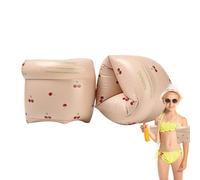 Arm - Learn To Swim Soft Pool Rings, Comfort Fabric Covered Inflatable Bands, Training Water Wings Sleeve, Double Chamber Safety Floating Device, Kids Air Flotation Accessories | For