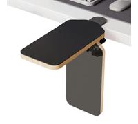 Arm Rest For Desk, Foldable 90° Rotatable Wooden Table Extender With Padded Cushion, Ergonomic Support, Perfect For Typing, Office, Airplane, And Studio Desktop Use, 9.84x4.72x2.56 In
