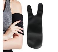 Arm Sweat Band, Arm Shaper Toner Sleeves Adjustable, Washable Breathable Sports with 15.35x5.91x0.39 Inches Size, Workout Bands for Women Girls Mom Wife Girlfriend Fitness Use, Black