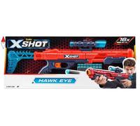 ARMA A MUNIZIONI ZURU X-SHOT EXCEL FUCILE DI PRECISIONE HAWK EYE CON 16 DARDI