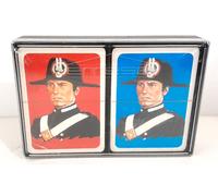 ARMA DEI CARABINIERI CONFEZIONE COMPLETA DUE MAZZI CARTE DA GIOCO CON DIVISA C.C