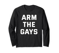 Arma Il Gay Pride Queers LGBTQ+ Maglia a Manica
