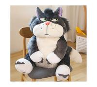 ARMAAN Cenerentola Lucifero Gatto Peluche, 15-65cm Carino Gatto Peluche Bambola Bambini Ragazze Principessa Peluche Kawaii Peluche Regalo per San Valentino Natale Compleanni,Grey-25cm