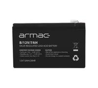 Armac B/12V/7AH, Batteria Piombo Sigillata VRLA 12 V 7 Ah Nera