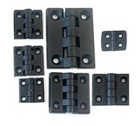 Armadi Cerniere a chiusura morbida, Cerniere for porte 10PCS Cerniere for porte in nylon nero Cerniera for porta dell'armadio Cerniera for cuscinetti in plastica Armadio elettrico Cerniere industriali