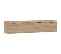 Armadi da parete 2 unità compensato rovere Sonoma 60 x 36,5 x 35 cm | 2 scomparti per armadio, compensato, manuale di montaggio incluso, non occupa spazio sul pavimento