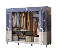Armadi in stoffa. Guardaroba in tessuto,Armadi in stoffa for camera da letto, con asta appendiabiti,Armadio semplice,Organizzatore per,Scarpe,Borse,Soggiorno,Camera da letto,Guardaroba(150x45x168cm)
