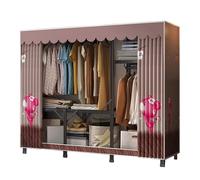 Armadi in stoffa. Guardaroba in tessuto,Armadi in stoffa for camera da letto, con asta appendiabiti,Armadio semplice,Organizzatore per,Scarpe,Borse,Soggiorno,Camera da letto,Guardaroba(150x45x168cm)