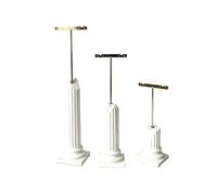 Armadi Set di espositori for orecchini con colonna romana in gesso da 3 pezzi