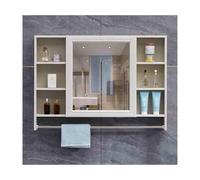 Armadietti a muro da bagno, armadietto a specchio da bagno, armadio a muro, armadietto a specchio, specchio della medicina, armadietto a specchio da bagno, armadio da bagno a parete (crema,