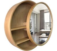 Armadietti a Specchio Specchio da Parete Bagno Specchio da toeletta in Legno massello Specchio da Bagno Specchio da Parete con mensola Specchio da Toilette Specchio da toeletta SPE