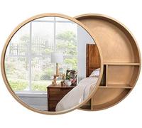 Armadietti a Specchio Specchio da Parete Bagno Specchio da Toilette in Legno massello Specchio da Bagno Specchio da Parete Specchio da Parete con mensola Specchio da Toilette Specc