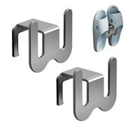 Armadietti autoadesivi per rack - 2 organizer a parete da 60 g, design rotondo, soluzione minimalista per riporre le scarpe, armadio, bagno, accesso giornaliero alle pantofole