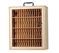 Armadietti in Legno per cellulari - Scatola portaoggetti da 24/36/48/60 Scomparti con Tabella delle Tasche con Serratura per aule, uffici e scuole - Armadietto Sicuro per cellulari per Uso d