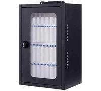 armadietti, Mobiletto portacellulare in acciaio nero, contenitore for personale, con serratura a combinazione/chiave, da parete o portatile(Black Combination Lock,36-bit)