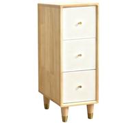 Armadietti Portaoggetti per Camera da Letto In Legno Massello a 3/4/5 Ripiani Cassettiera Stretta Scaffalature Portaoggetti Alte 16cm e Contenitori per Comodino, Cucina, Ufficio(White,30 * 40 * 71cm)