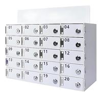 Armadietto a Muro per la conservazione del Telefono con Serratura | Scatola di Blocco del Numero Digitale Portatile | Porta Cellulare Sicuro per L'Ufficio e la Scuola | Organizzatore 25Slots