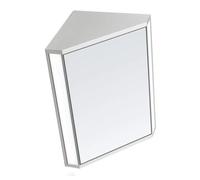 Armadietto Ad Angolo da Bagno con Specchio, Lampada A Parete con Scatola