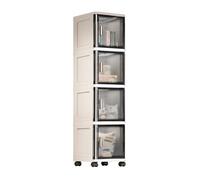 Armadietto alto sottile per bagno e cucina, multi-strato nizer con ruote, ripiani stretti anti-ribaltamento, soluzione salvaspazio per la casa nization.
