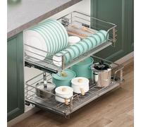 Armadietto angolare regolabile sotto il lavello, soluzione salvaspazio per cucina, dispensa e bagno, design estraibile per un facile accesso