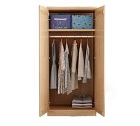 Armadietto basso in legno massiccio per camera da letto, non verniciato, con design corto, 160 x 60 x 40 cm