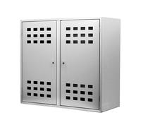 Armadietto box zincato H 90 x L 98 x P 42cm per la custodia di 2 bombole gas gpl