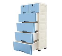 Armadietto con 6 cassetti, cassettiera a torre con 4 ruote, armadietto da ufficio, cassettiera per camera da letto