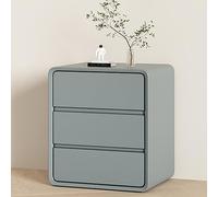 Armadietto con cassetti stretti, piccolo armadio per camera da letto, in legno bianco, perfetto per soggiorno e camera da letto, colore grigio chiaro