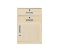 Armadietto con dati da ufficio, comodino, piccolo armadietto in metallo, armadietto per documenti, piccolo e corto, cassetto sotto la scrivania, armadietto per attività (beige)