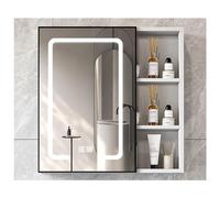 Armadietto con luce LED e antiappannamento HD, partizioni aperte, 60x80cm
