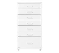 Armadietto con ruote, 7 cassetti, mobile in metallo, per ufficio | Armadio portaoggetti sotto la scrivania, con ruote, in acciaio laminato a freddo, per ufficio, casa, scuola, 35 x 26 x 69 cm