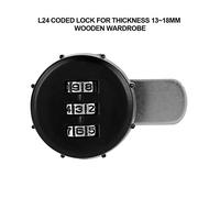 Armadietto con serratura a combinazione con codice a 3 cifre Serratura con password codificata in lega di zinco per cassette degli attrezzi Armadietti Cassetti Armadietti per la (L=24 Spessore mobile