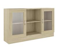 vidaXL Armadietto Vetrina Rovere Sonoma 120x30,5x70 cm Multistrato