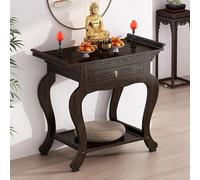 Armadietto da altare, tavolo da preghiera per meditazione, piattaforma espositiva in legno per statue di Buddha, supporto per altare del giorno dei morti, mobili per attività spirituali per soggiorno